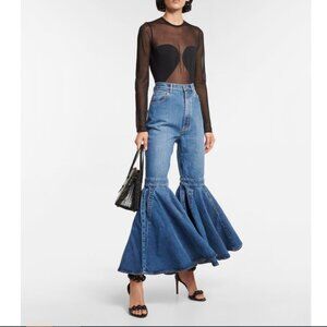 Alaïa Crinoline high-rise flared jeans FR 36 US 4 NWOT